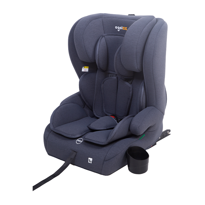 OG303T Bedste kvalitet ECE R129 I -størrelse isofix Cupholder Child Baby Car Seat 76 -150 cm Børnesikkerhedssæder bil med isofix & top Tether